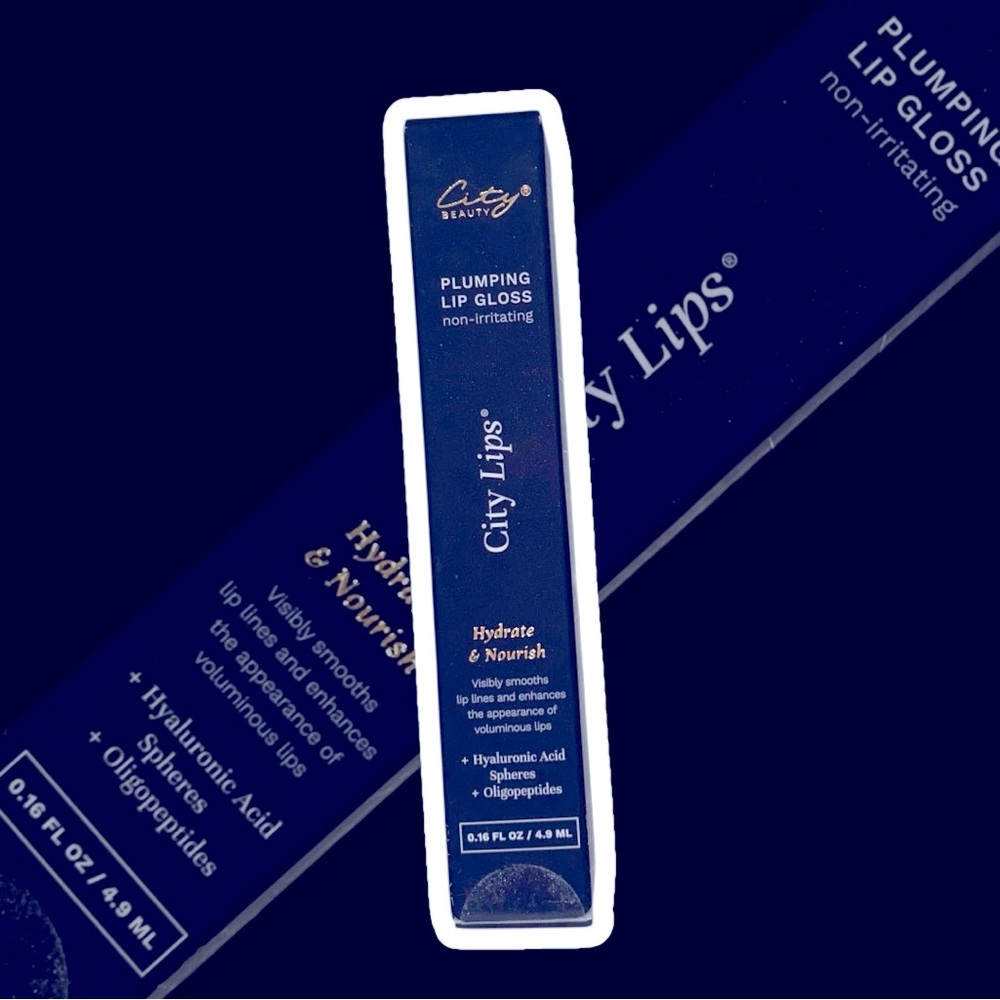 City Lips Clear Lip Plumping High Gloss Lip Gloss NIB
